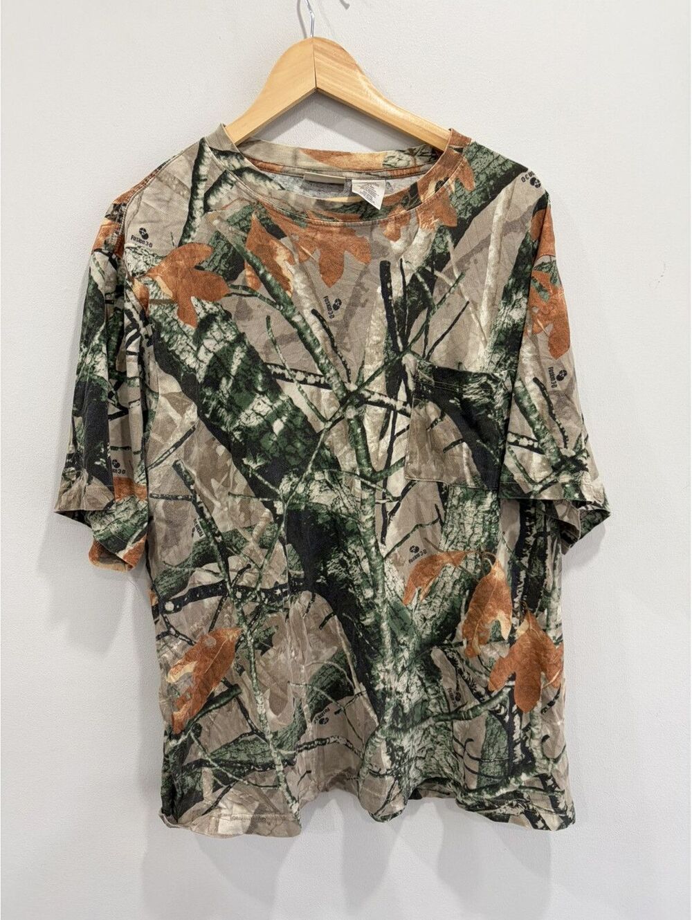 Vintage Camo Real Tree Tee Shirt mossy oaks